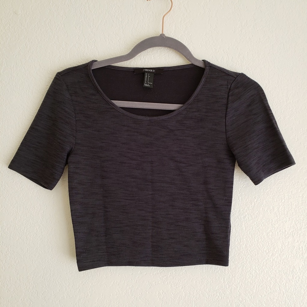 Grey Crop Top